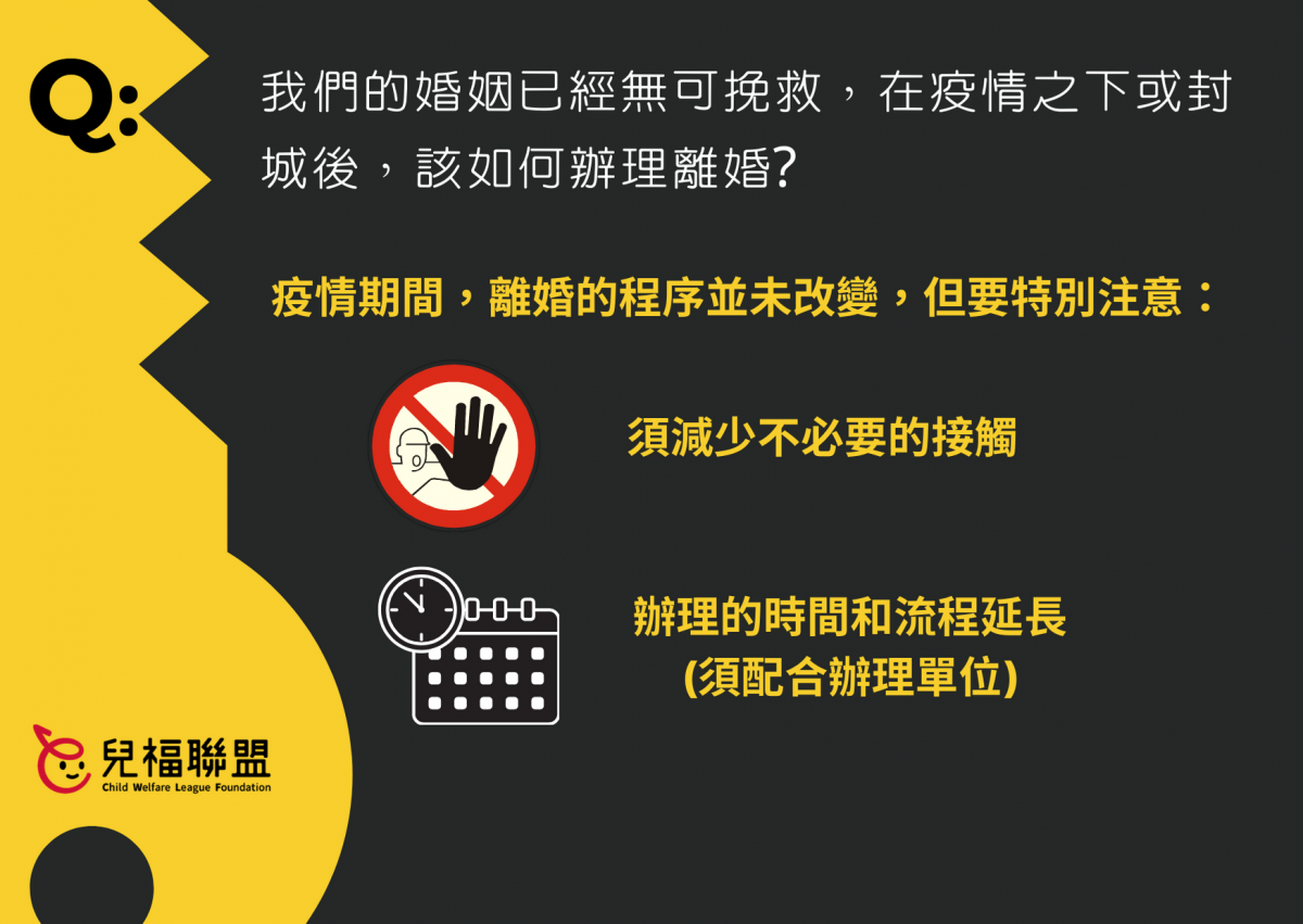 【愛的狀況題】我們的婚姻已經無可挽救了，在疫情之下或封城後，要如何辦理離婚?